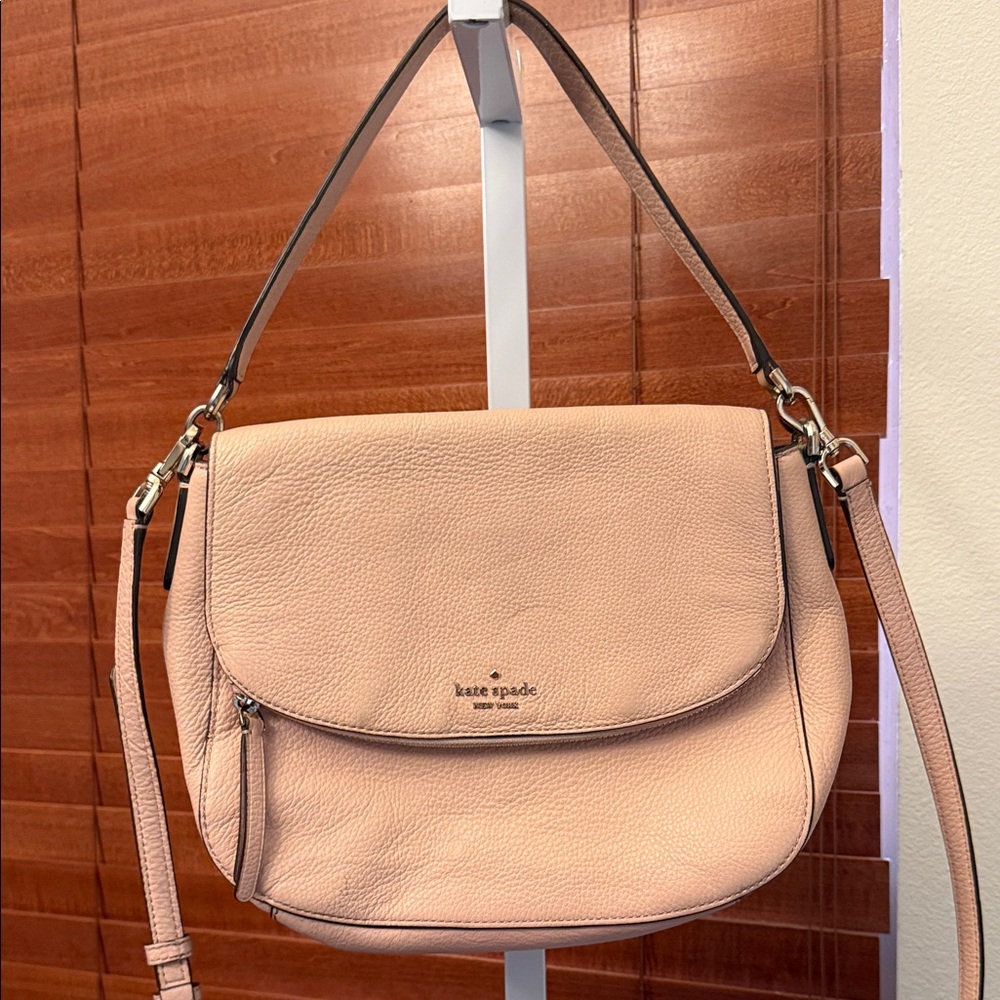 Kate Spade Blush  cobble hill penny Leather Shoulder Bag